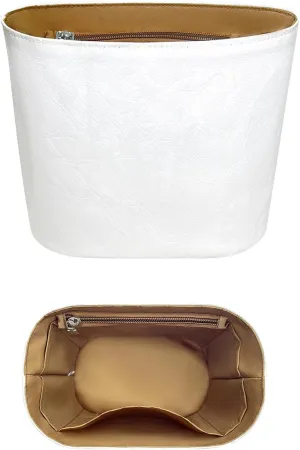 Purse Organizer Insert, Inner Liner Bag Organizer Insert Fit for Hermes In The Loop18/23 Bucket Slim Dupont Paper Inside Storage Bag In Bag Organizer Insert (Style-02, 18size)