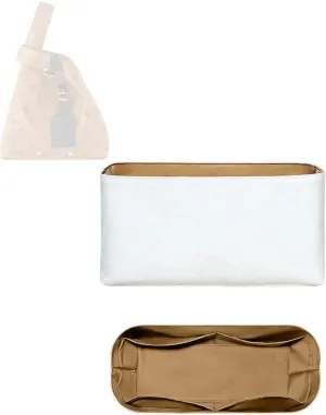 Purse Organizer Insert, Inner Liner Bag Organizer Insert Fit for LV Atlantis BB Dupont Paper Inside Storage Bag In Bag Organizer Insert (Style-01, Medium)