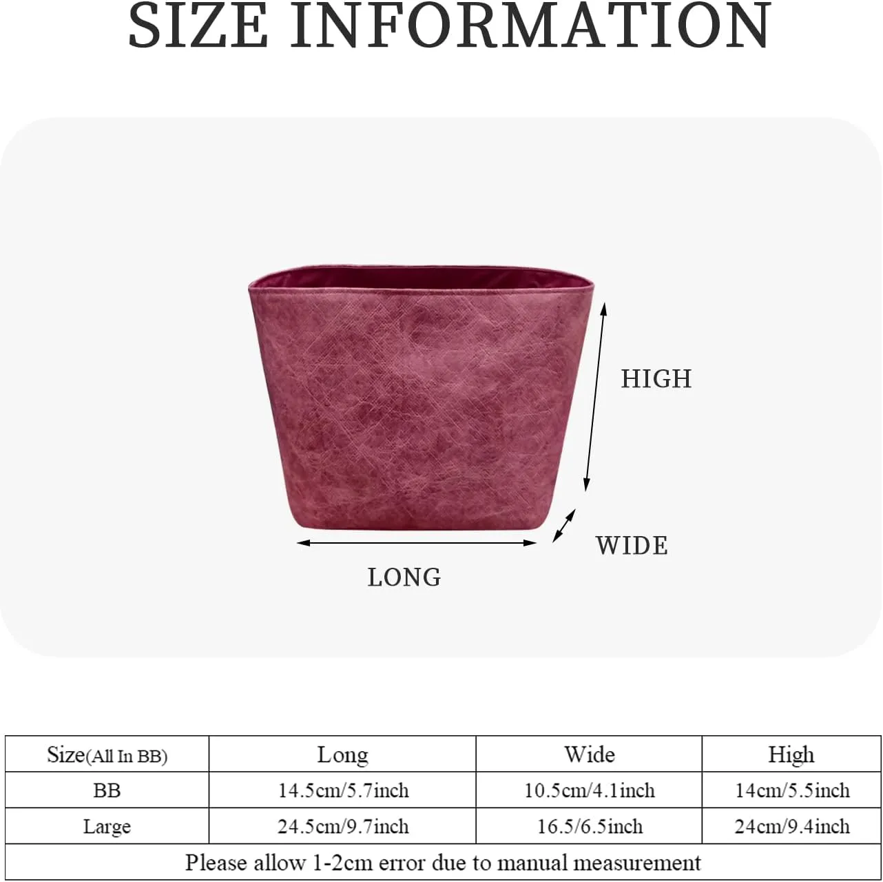 Purse Organizer Insert, Slim Inside Storage Bag Organizer Insert Fit for LV All In BB Bucket Bag Lightweight Inside Storage Pouch (Style-02, BB)