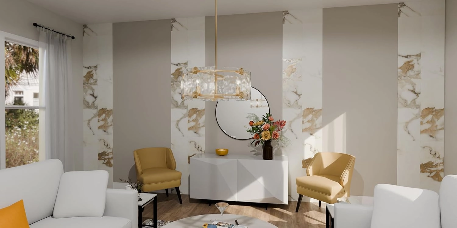 Quoizel Jolie 6-Light Light Gold Pendant Light