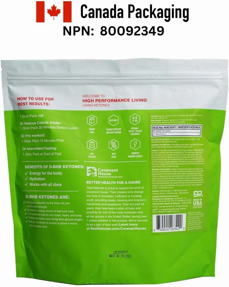 Real Ketones BHB Exogenous Ketones Drink Mix Packets Keto Electrolytes Powder Packets No Sugar with 4 Main Fasting Electrolytes Plus Hydrating Patented Keto BHB - 30 Count Watermelon