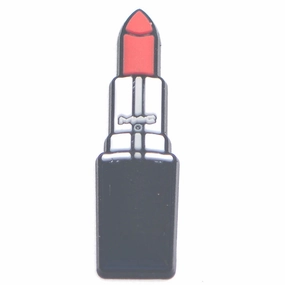 Red lipstick croc charm