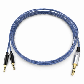 Replacement Audio Cable Compatible with Sol Republic Tracks HD, Tracks HD2, V8, V10, V12, X3 Headphones, Sol Republic Headphone Cable Works on iPhone Samsung & Android Phone (Blue)