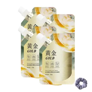 Retinol & Snake Venom Gold Foil Peel Off Face Mask with Collagen & Silicon Brush - Anti-Aging Hydrating Mask for Deep Cleansing, Moisturizing Gold Mask Treatment (4PCS)