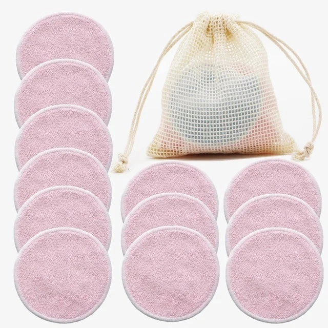 Reusable CottonPads | 12 stuks herbruikbare katoenen onderleggers