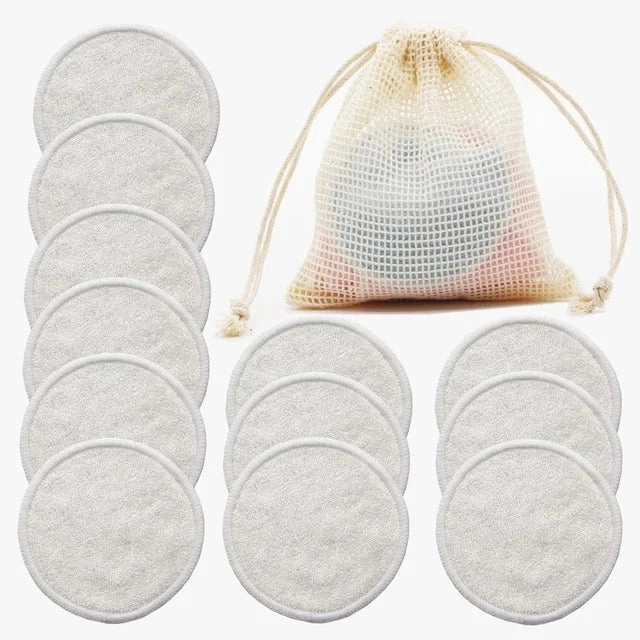Reusable CottonPads | 12 stuks herbruikbare katoenen onderleggers