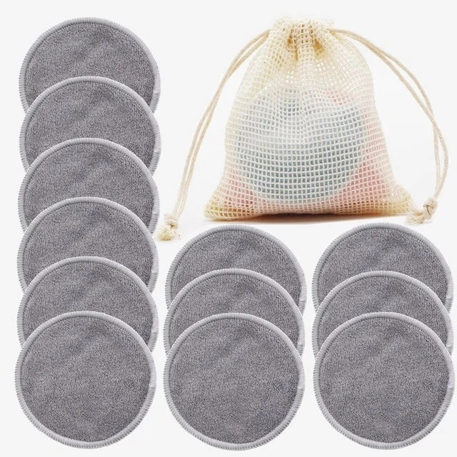 Reusable CottonPads | 12 stuks herbruikbare katoenen onderleggers