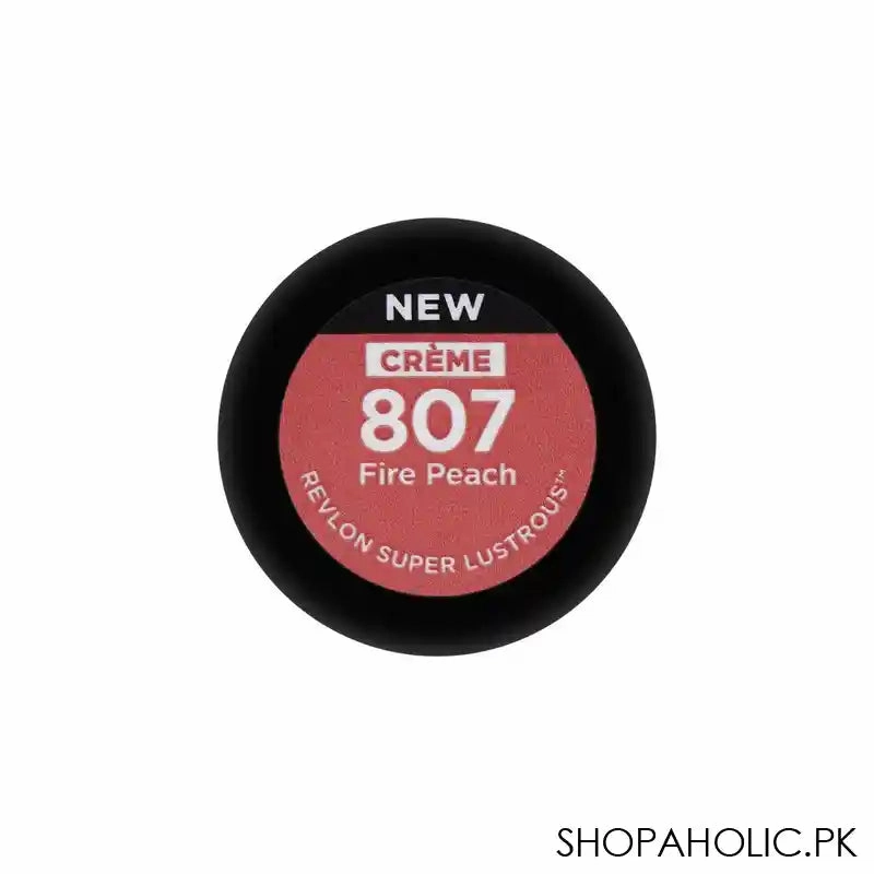 Revlon Super Lustrous Creme Lipstick, 807 Fire Peach