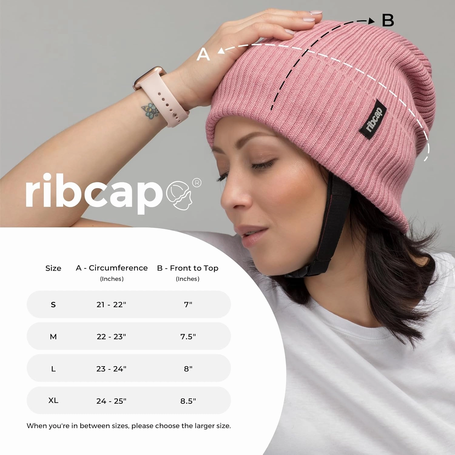 Ribcap Lenny Medical Grade Protective Helmet | Rose | Small (Head Circumference 21-22") | Soft Helmet for Epilepsy | Protective Helmet for Seizures | Fashionable and No Stigma