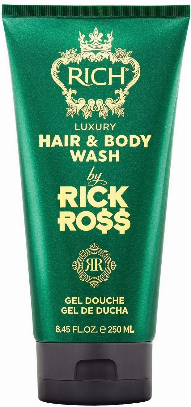 RICH by Rick Ross Luxury Hair & Body Wash 2-in-1 for Men with All Hair & Skin Types – Cleansing, Moisturizing & Hydrating for Both Hair and Skin, 8.45 Fl oz