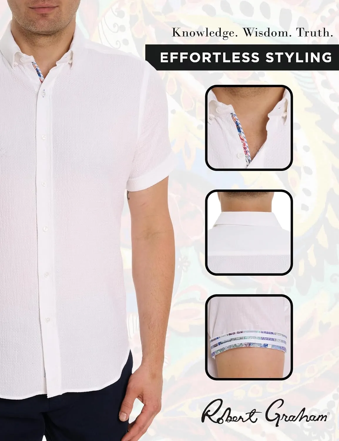Robert Graham Men's Reid Short-Sleeve Button-Down Shirt