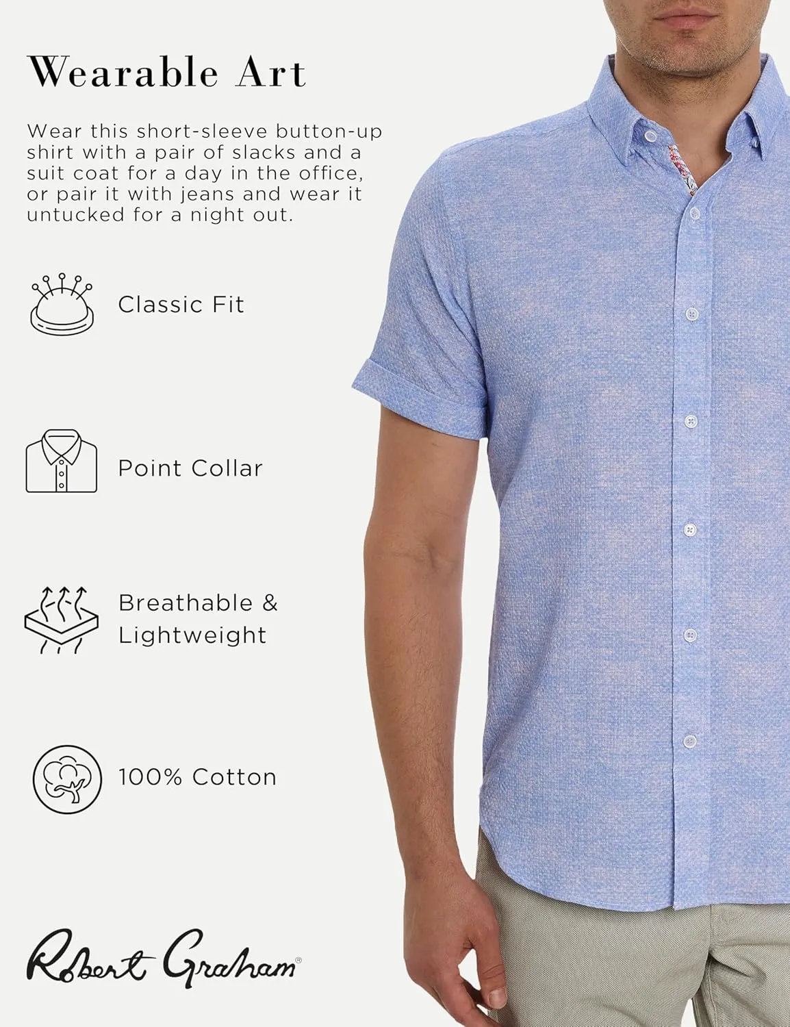 Robert Graham Men's Reid Short-Sleeve Button-Down Shirt