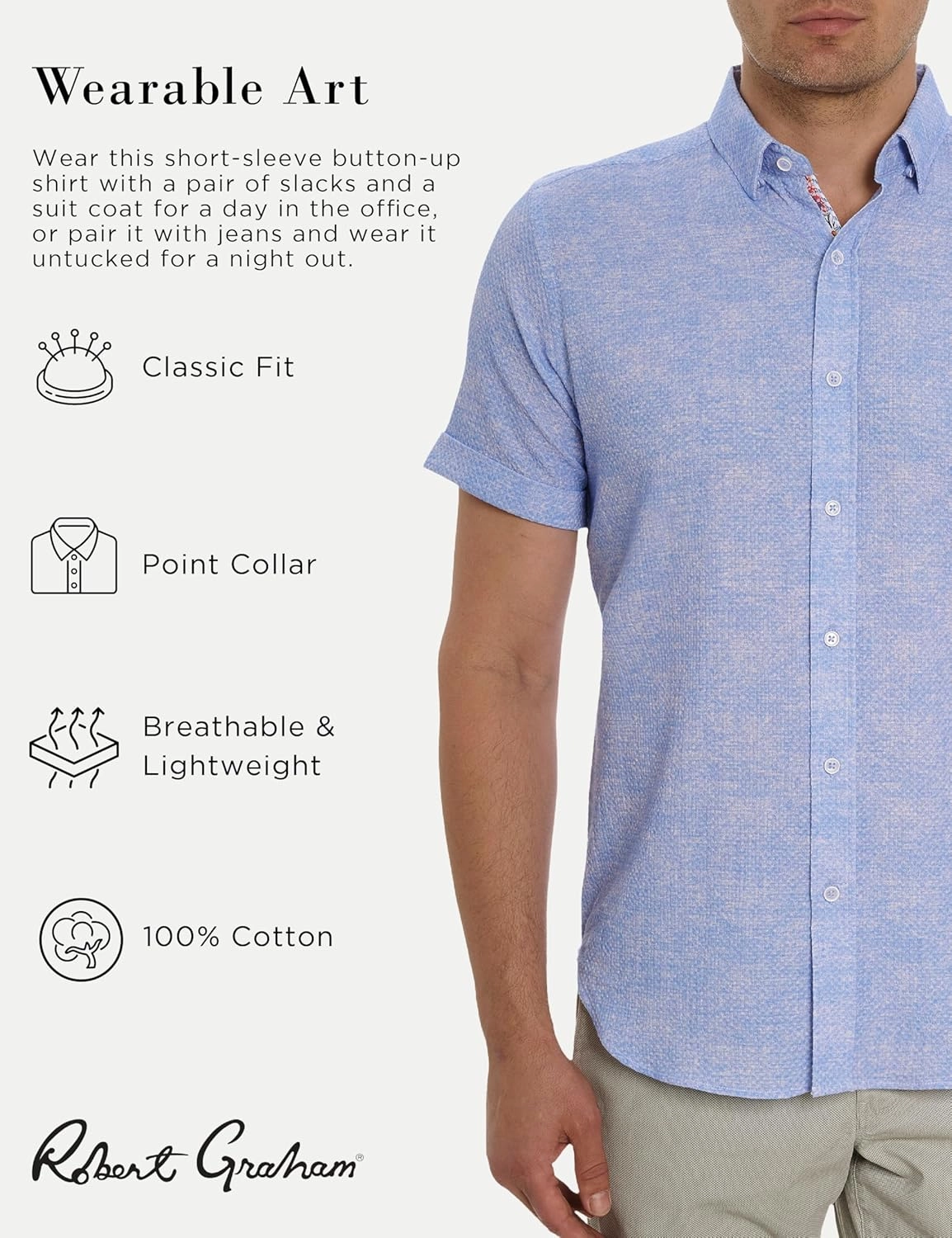Robert Graham Men's Reid Short-Sleeve Button-Down Shirt
