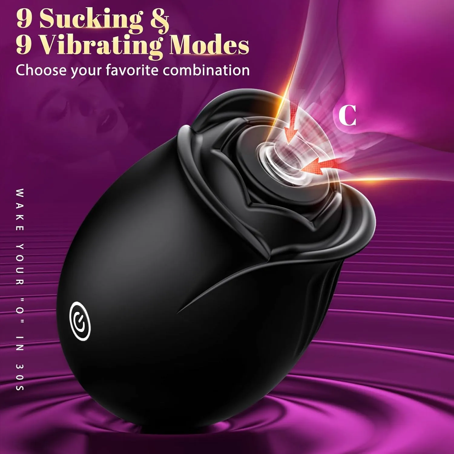 Rose Sex Toy Adult Toys - APP Control Rose Vibrator for Women Sex Toys with 5 Sucking & Vibrating Modes, G Spot Vibrator Adult Sex Toys, Womens Clitoral Nipple Sucker Vibrators for Woman Couples