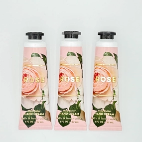 ROSE Hand Cream 3-Piece Bath and Body Bundle | Pack of Three Shea Butter Hand Creams (1 fl oz Each)
