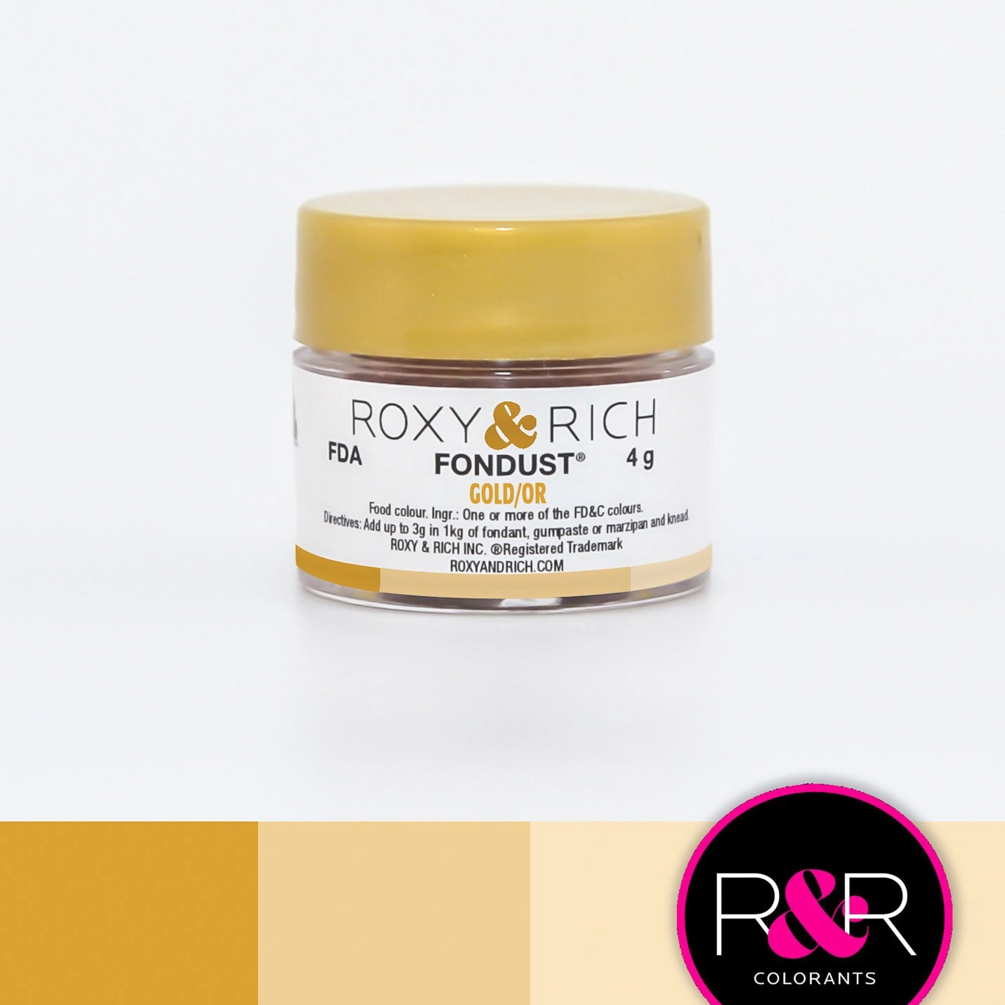 Roxy & Rich Gold Fondust  (# F4-036) 4 G
