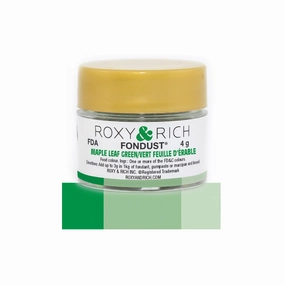Roxy & Rich Maple Leaf Green Fondust  (# F4-028) 4 G