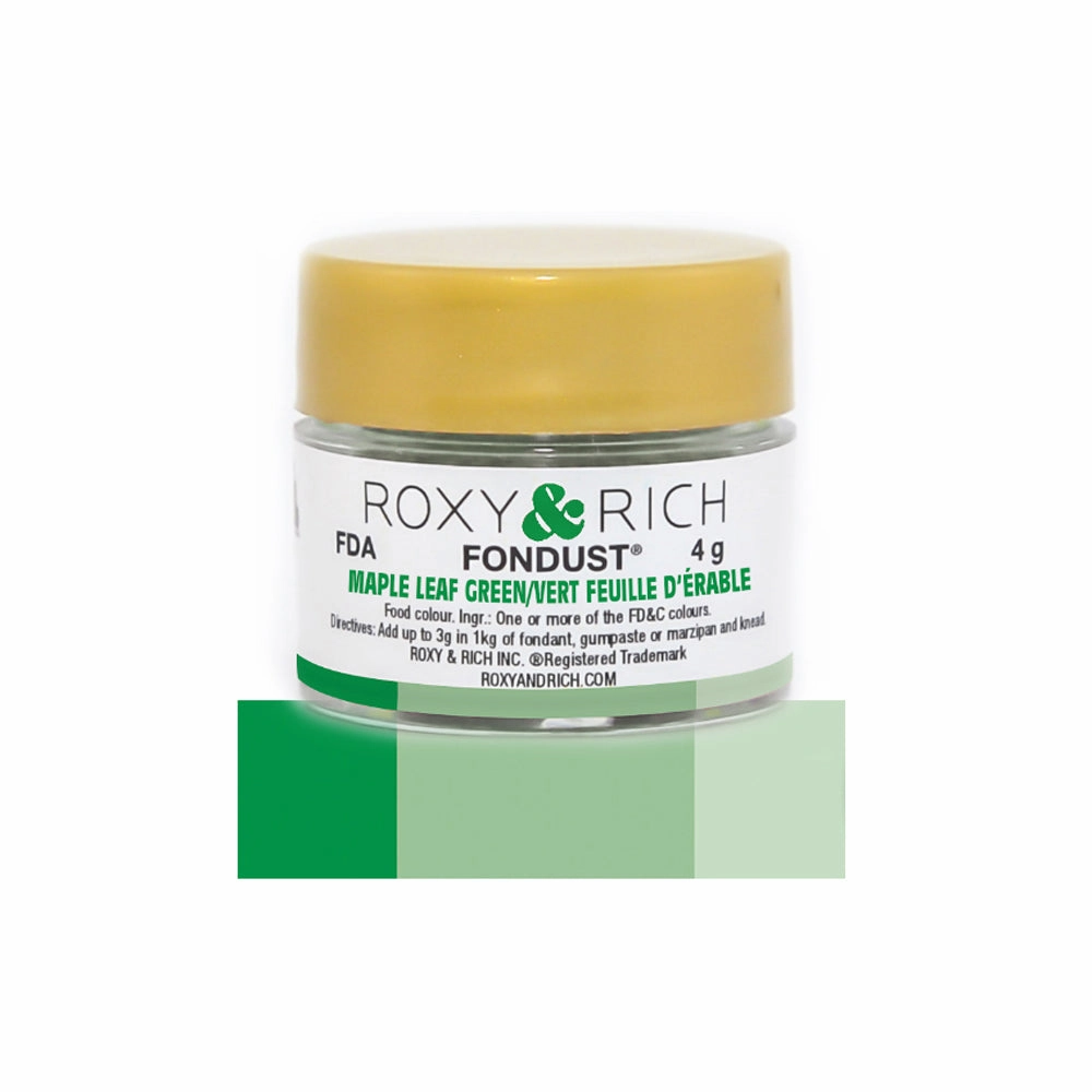 Roxy & Rich Maple Leaf Green Fondust  (# F4-028) 4 G
