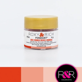 Roxy & Rich Red-Orange Fondust  (# F4-009) 4 G