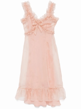Ruffle-detailed Midi Dress