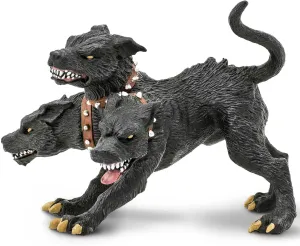 Safari Ltd. Cerberus Figurine - Hand-Painted 4.75" Three-Headed Dog Figure - Fun Educational Toy for Boys, Girls & Kids Age 3 