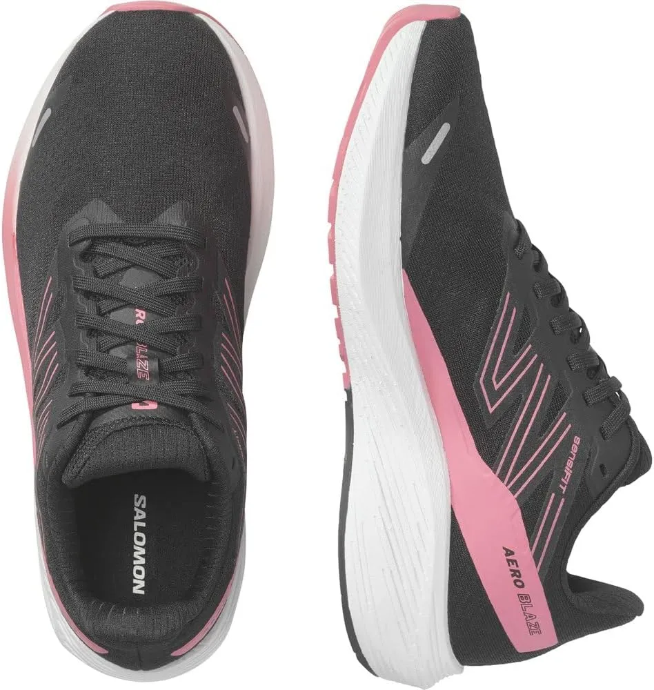 Salomon Women's Running Shoes AERO Blaze W Black/White/Tea Rose