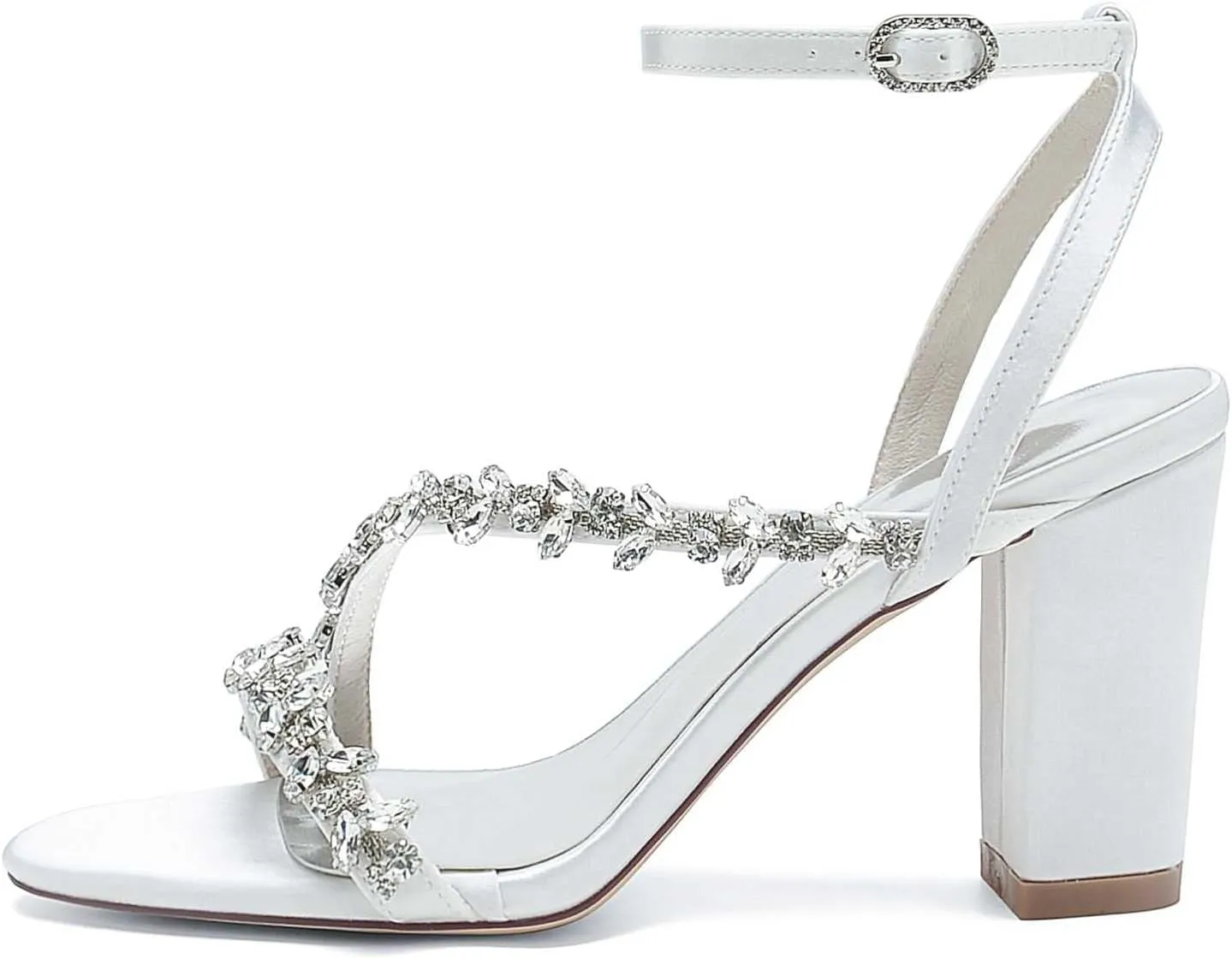 Sandals for Women Dressy Summer Peep Toe Buckle High Heels Pumps Shoes Fashion Sandal Sexy Open Toe Dress Sandals