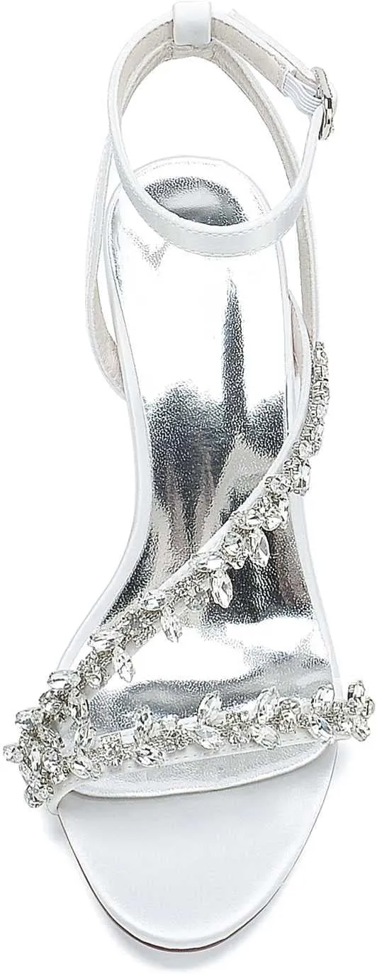 Sandals for Women Dressy Summer Peep Toe Buckle High Heels Pumps Shoes Fashion Sandal Sexy Open Toe Dress Sandals