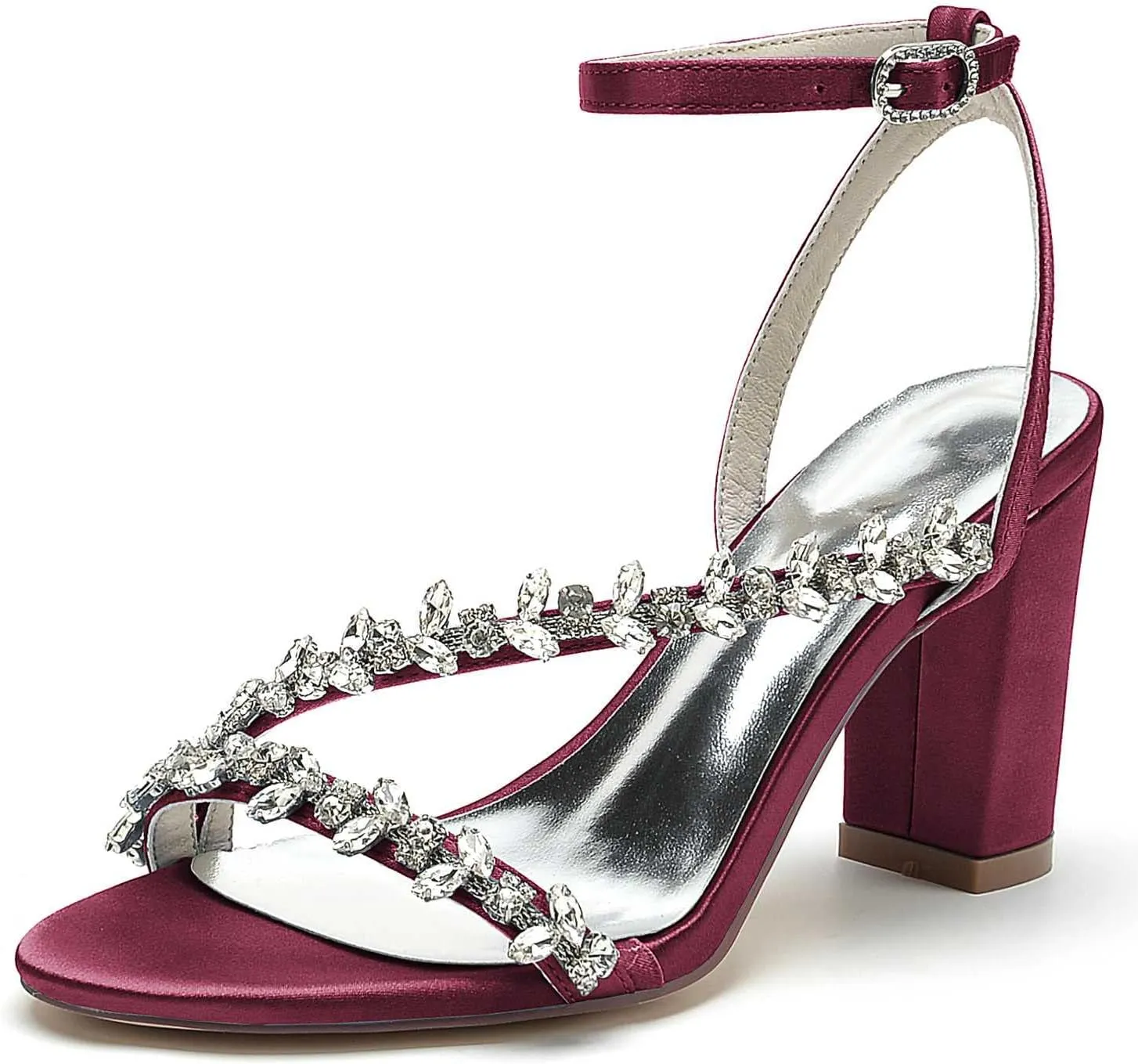Sandals for Women Dressy Summer Peep Toe Buckle High Heels Pumps Shoes Fashion Sandal Sexy Open Toe Dress Sandals