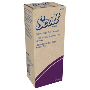 Scott Professional Gentle Lotion Skin Cleanser (91721), 8.0 L, Pink, Floral Scent (2 Bottles)