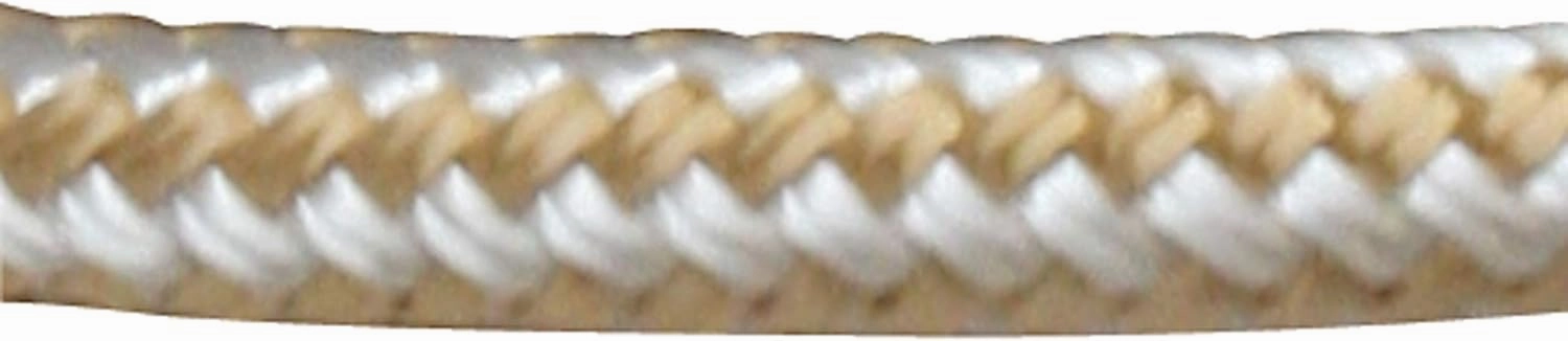 Sea Dog 302110025G/W-1 Double-Braided Nylon Dock Line, 3/8" x 25' / Gold/White