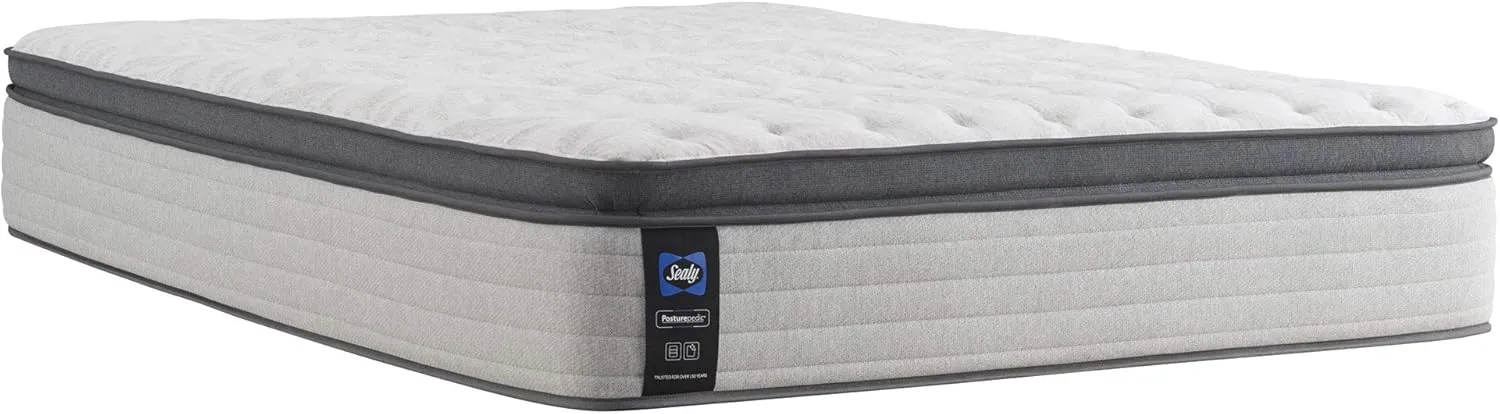 Sealy Posturepedic Spring Summer Rose Euro Pillowtop Soft Feel Mattress, Full