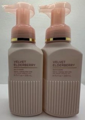 Set of 2 Velvet Elderberry Gentle & Clean Foaming Hand Soap 8.75 Ounce, Pink