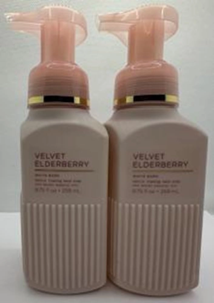 Set of 2 Velvet Elderberry Gentle & Clean Foaming Hand Soap 8.75 Ounce, Pink