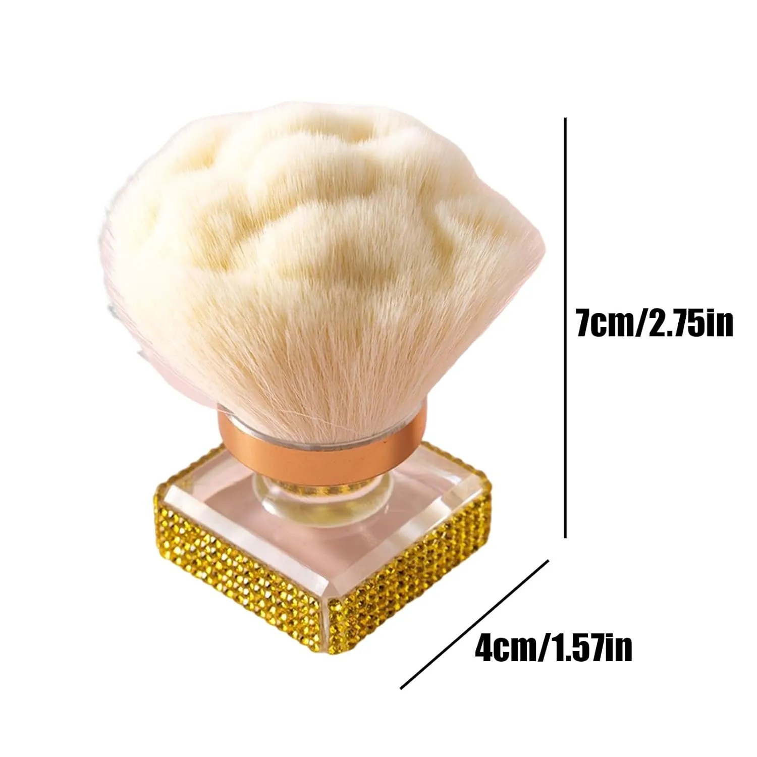 Setting Powder Brush - Nail Dust Remover Cleaner Brush | Soft Bristles Manicure Make Up Tool for Highlighting Fingernail Cleaning