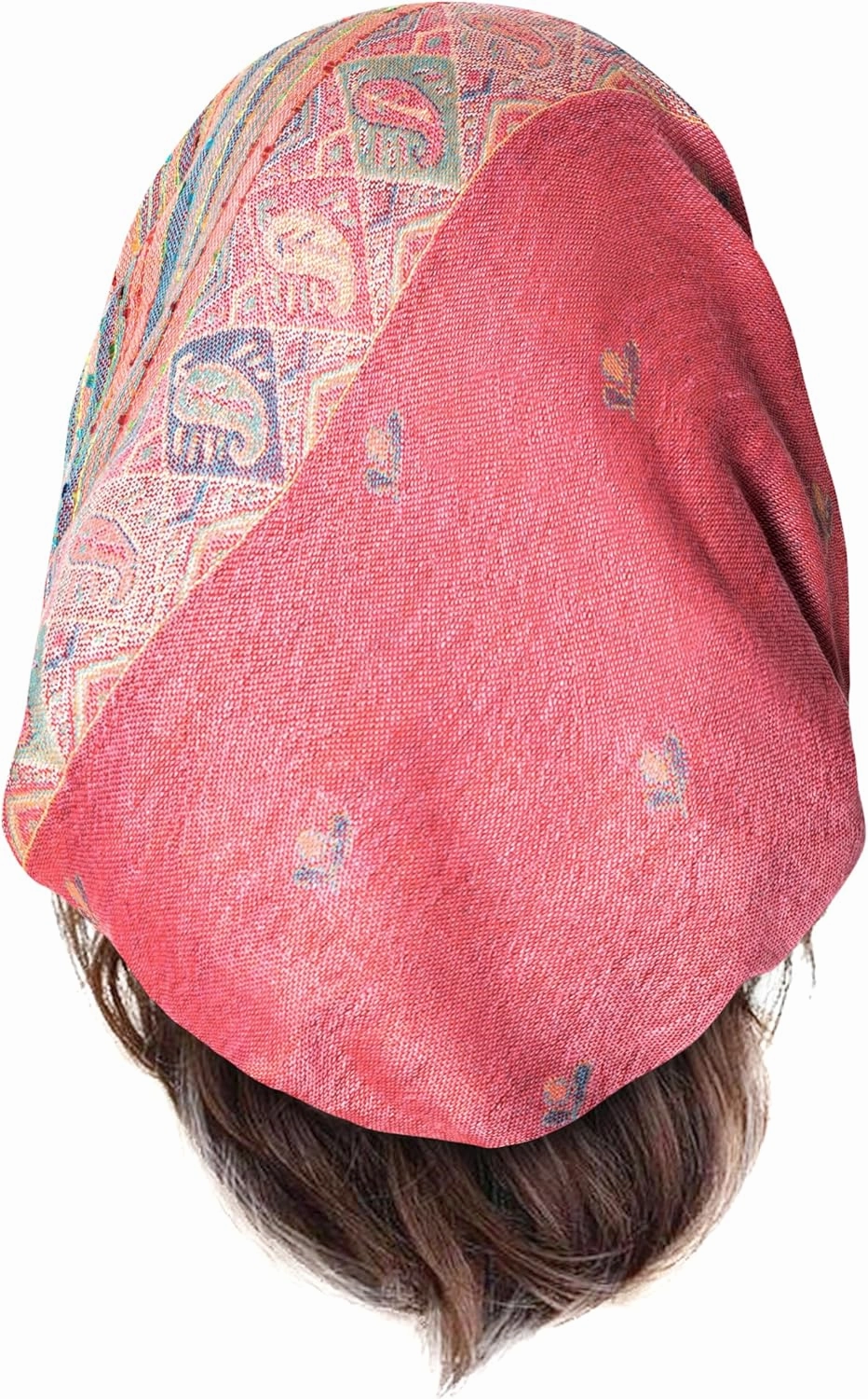 ShariRose Cashmere Headscarf Headwear for Women Tichel Super Soft Headcovering Head cover Head wear Pre tied Bandana Handmade