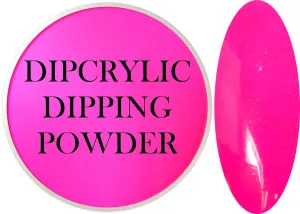 SHEBA NAILS Dipcrylic Dip Dipping Powder NEON MAGENTA - 1oz Jar