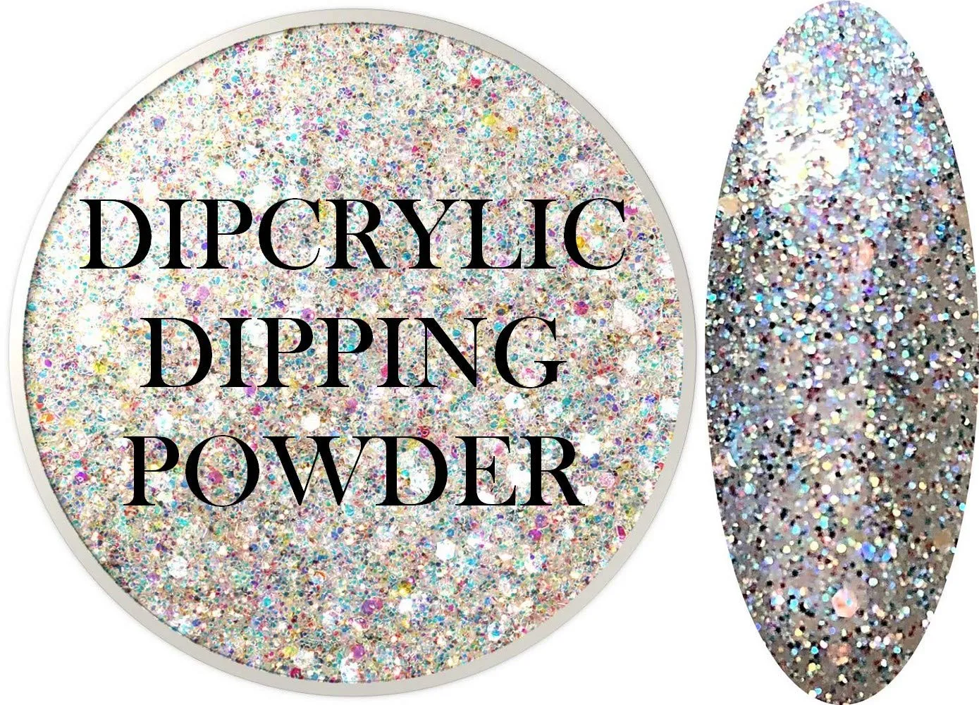 SHEBA NAILS Dipcrylic Glitter Dip Dipping Powder ICICLES - 1oz Jar