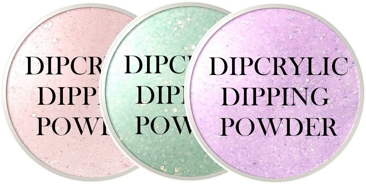 SHEBA NAILS Dipcrylic Glitter Dip Dipping Powder UNICORN POOP STARTER KIT