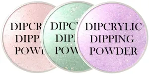 SHEBA NAILS Dipcrylic Glitter Dip Dipping Powder UNICORN POOP STARTER KIT
