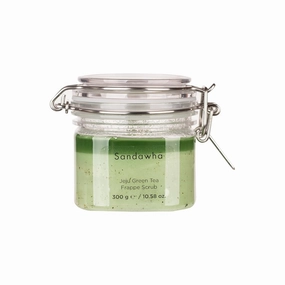 SKINCURE Jeju Body Scrub - Green Tea Frappe Scrub, Green Tea Extract & Himalayan Pink Salt Exfoliates, Hydrates & Nourishes for Radiant Skin, korean skincare