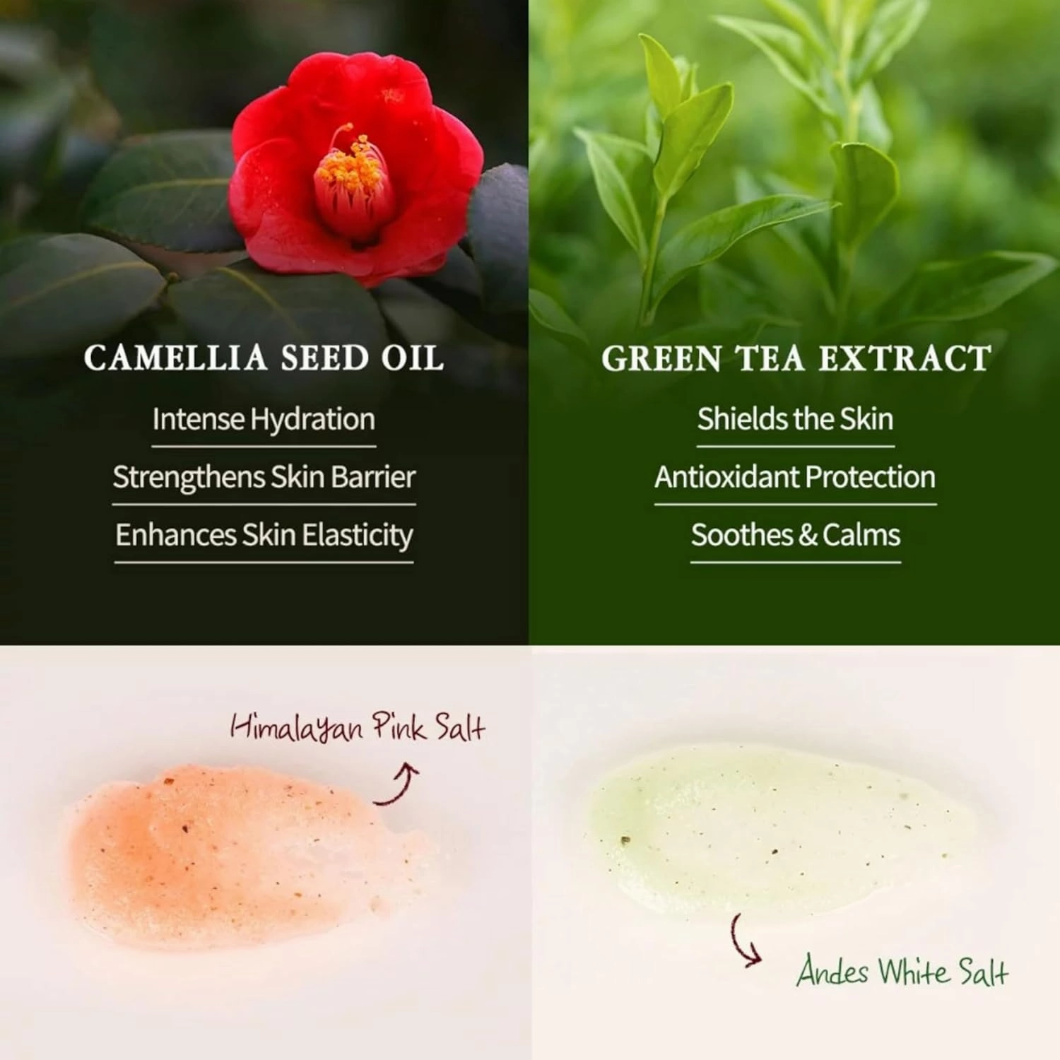 SKINCURE Jeju Body Scrub - Green Tea Frappe Scrub, Green Tea Extract & Himalayan Pink Salt Exfoliates, Hydrates & Nourishes for Radiant Skin, korean skincare
