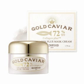 SKINFOOD Gold Caviar Collagen Plus Mask Cream 1.69fl.oz, Deep Hydrating Elastic Cream with Collagen & Gold