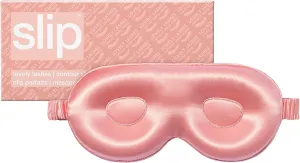 slip Rose Contour Sleep Mask | Pure Silk, 100% Mulberry Silk | Contoured Design for Optimal Light Blocking & Comfort | Soft, Gentle on Skin, Adjustable Strap for Perfect Fit | Ideal for Restful Sleep
