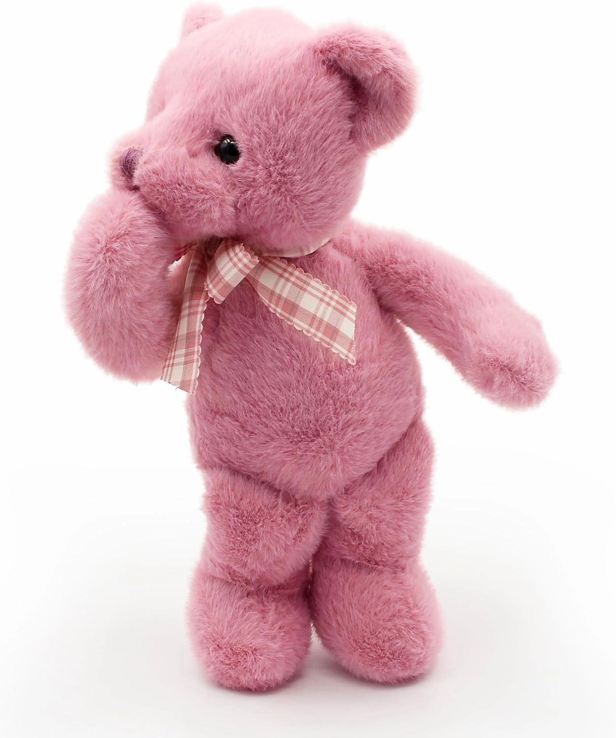 Small Magnet Teddy Bear Stuffed Animal Cute Plush Toy for Girl 12" (Rose)