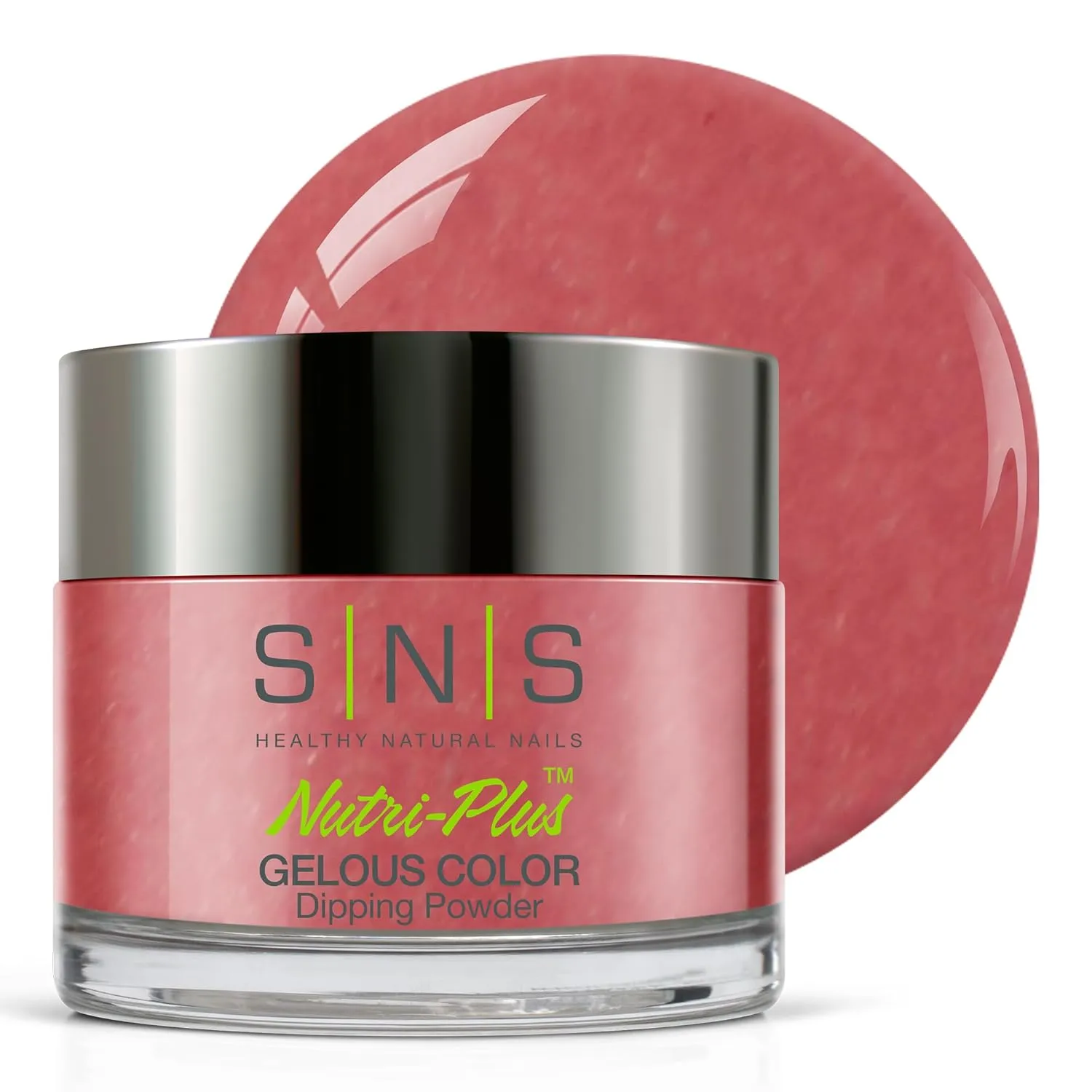 SNS Nail Dip Powder, Gelous Color Dipping Powder - Strawberry Smoothie (Pink/Mauve, Shimmer) - Long-Lasting Dip Nail Color Lasts 14 Days - Low-Odor & No UV Lamp Required - 1 OZ