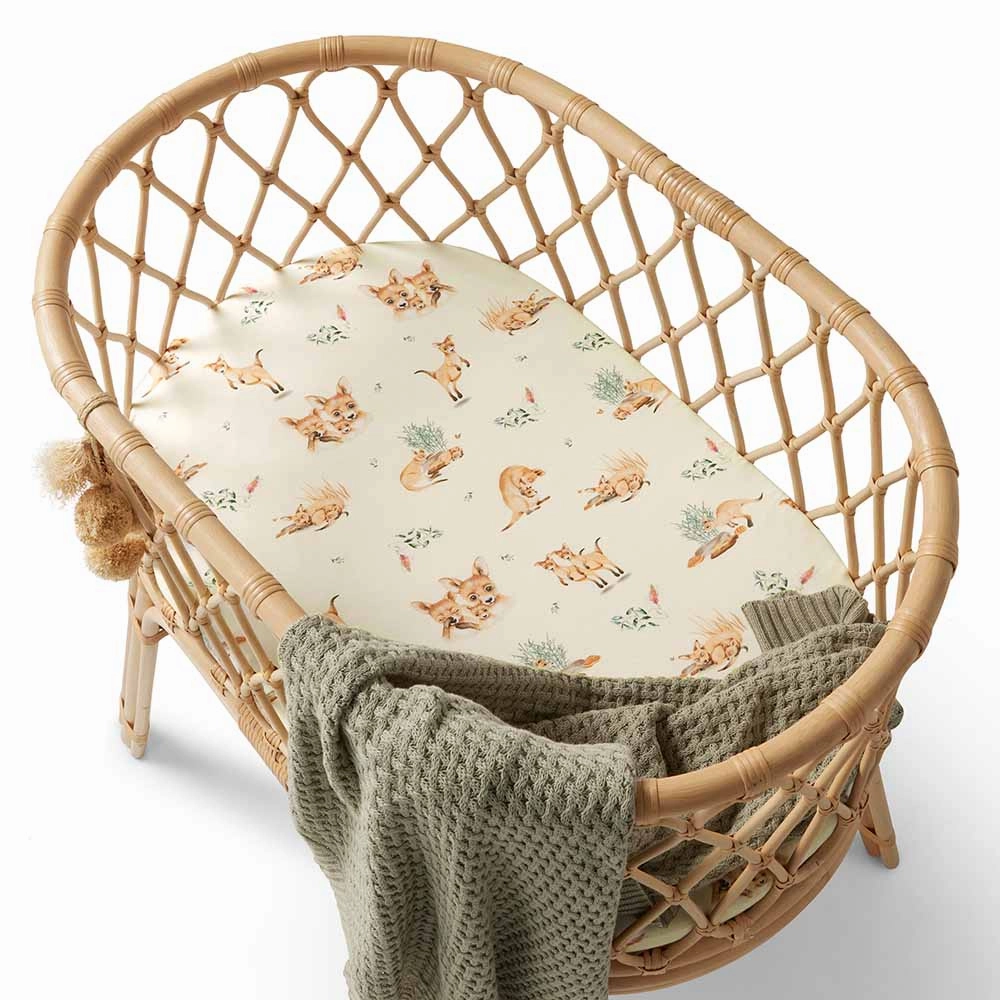 Snuggle Hunny Kanga Organic Bassinet Sheet / Change Pad Cover