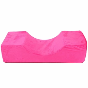 Soft Elastic Eyelash Extension Pillow, Neck Pillow with Comfortable Foam and Super Soft Flannelette, Eyelash Grafting U shaped Pillow, Eyelash Extension Tool for Beauty Salon(Rose Red)