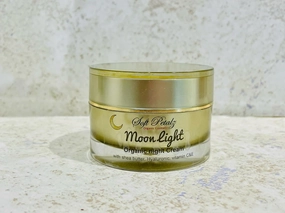 Soft Petalz Organic Moon Light Night Cream, with Shea Butter, Hyaluronic Acid, Vitamin C&E