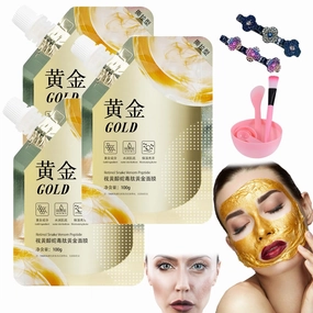 Southeasty Retinol Snake Venom Gold Mask, Gold Peel off Face Mask, Retinol Snake Venom Peptide Gold Mask, Anti-Aging Gold Face Mask for Blackheads and Pores Moisturizing Oil Control (3PCS)